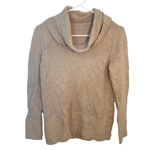 Calvin Klein Cowl Neck Sweater Latte Combo - Picture 1 of 9